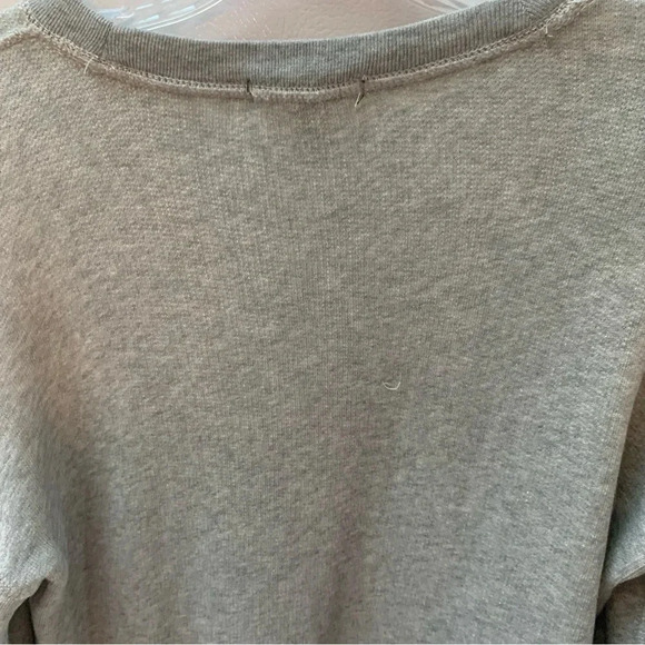 J.Crew Heather Gray Jeweled Embellished Glam Sweatshirt Sweater Top  S - Picture 7 of 12